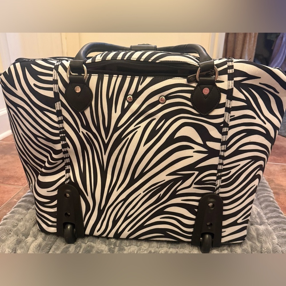 Calpak Zebra Print Carry-On Bag - Picture 8 of 16